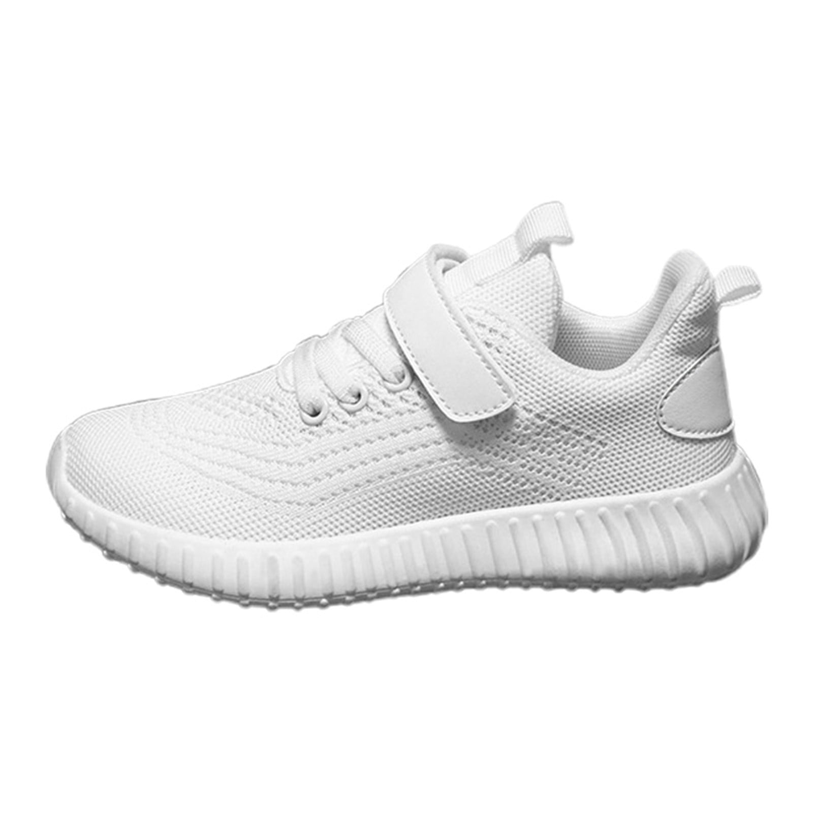 Boys Running Shoes Kids Solid Color Breathable Sports Shoes Soft