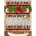 thumbnail image 3 of Placemat Christmas Flowers Snowflakes Kitchen Dining Table r Accessories 4/6pcs Heat Resistant Tableware Pads Mats, 3 of 7