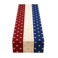 thumbnail image 2 of Linen Independence Day Tablecloth Waterproof Stain Resistant Table Cover, Patriotic Party Tablecloth for BBQ Picnic Dining Table Kitchen Home Holiday Celebration Decor, 2 of 6