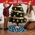 thumbnail image 5 of 30 Inch Christmas Tree Skirt – Velvet Plush Tree Mat, Soft Thickened Polyester with Red Ties, Single-Sided Printing, Available in 30in/36in/48in, Perfect for Holiday Xmas Tree Decoration, 5 of 7
