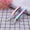 thumbnail image 4 of Rainbow Tweezers Nail Rhinestone Picker Nail Art Eyelash Tool (T-1+T-2), 4 of 9