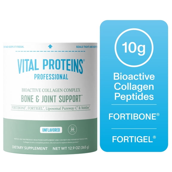 Vital Proteins Professional Bioactive Collagen Complex for Bone and Joint Support, Unflavored, 12.9 oz