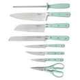 thumbnail image 5 of Martha Stewart Everyday East Walk 14-Piece Blue Stainless Steel Cutlery Set, 5 of 14