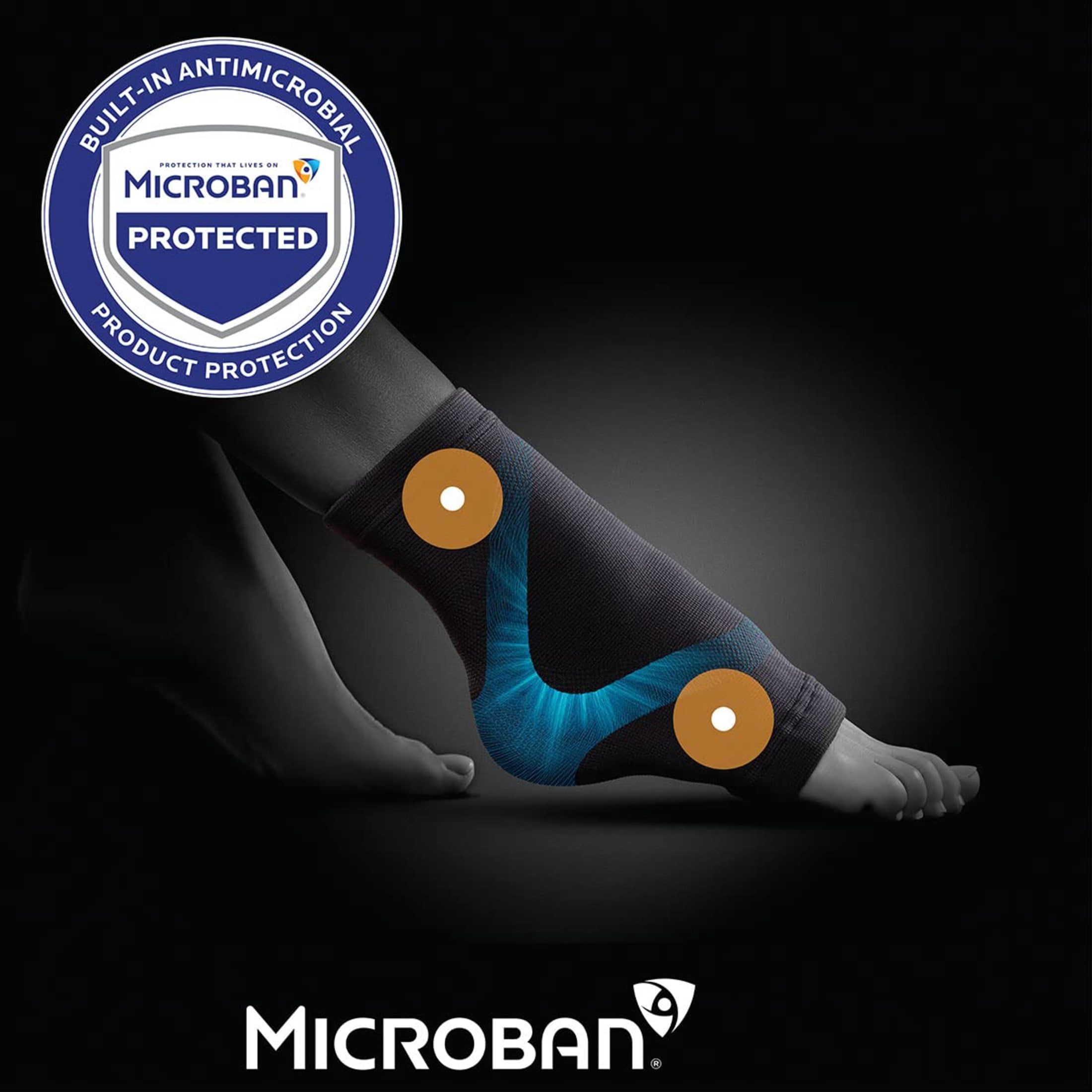 CURAD® Performance Series® Infrared Elastic Pull-Over Ankle Support, Small/ Medium, Powered by CELLIANT®