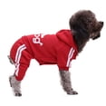 thumbnail image 1 of Warm Pet Jumpsuit For Small Medium Dogs French Bulldog Pet Dress up Dog Sweatshirt Dog Costume Dog Coat Dog Hoodies RED S, 1 of 8