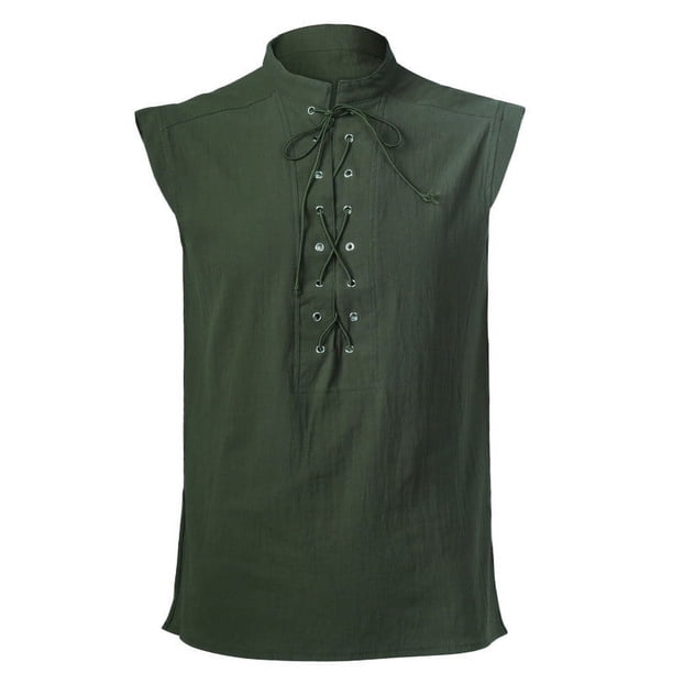 pstuiky Camisetas interiores de tirantes para hombre, Top de verano para hombre, ajustado, con tirantes, color liso, manga corta, sin mangas, cuello alto Chaleco para hombre xxxxl