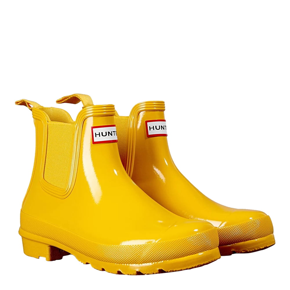 yellow chelsea rain boots