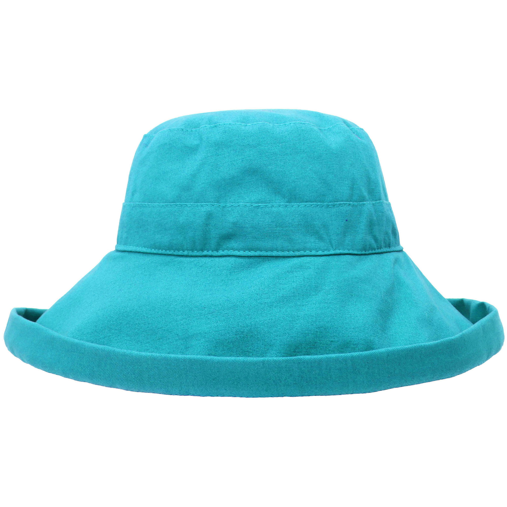 Popoye Unisex Flat Top Wide Brim Sun Visor Cap Funky Pure Color Outdoor Fishing Bucket Hat
