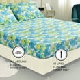 thumbnail image 4 of American Home Collection Floral Bed Sheets, Brushed Microfiber 4 Pieces Flower Patteren Full Sheet Set, 4 of 6