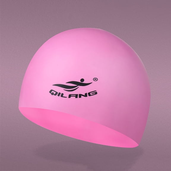 Silicone Swimming Cap for Adults High Elasticity Comfortable Fit Ideal for Swim Training and Daily Swimwear Use, Pink