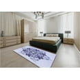 thumbnail image 5 of Ahgly Company Machine Washable Indoor Rectangle Transitional Heavenly Blue Area Rugs, 8' x 10', 5 of 7