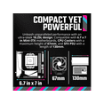 thumbnail image 5 of Cooler Master NR200P V2 White Mini-ITX 18L PC Case, Top-Mount 240mm|280mm Liquid Cooler, 356mm Vertical Mounting 3.5-Slot GPU, Tempered |Vented Panel, USB 3.2 Gen 2x2 Type C (NR200PV2-WCNN-S00), 5 of 5