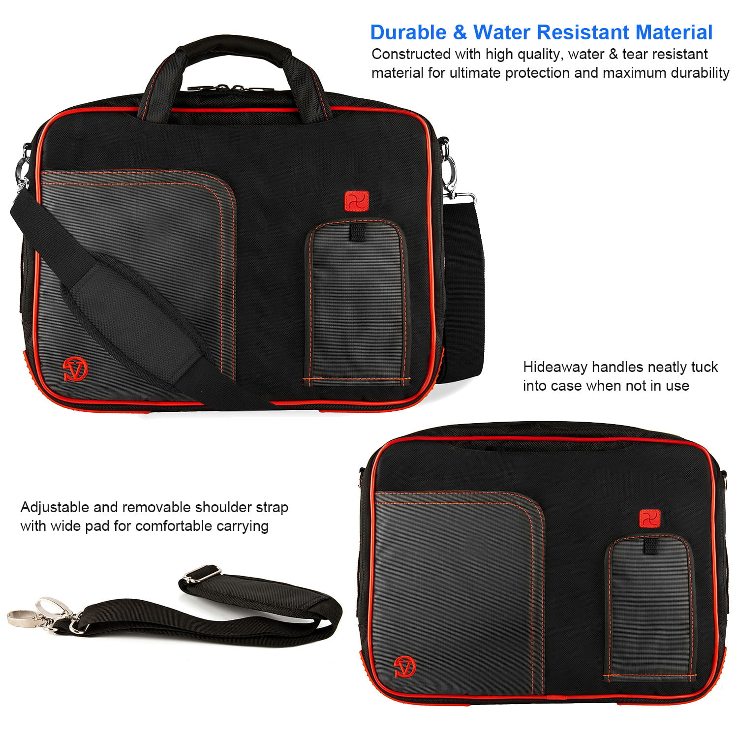 MacBook Air Laptop and Tablet TropicalLife Halloween Black Cat Laptop Bag Lightweight Briefcase Shoulder Messenger Bag Laptop Case Sleeve for 11.6-15 inch MacBook Pro 