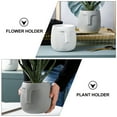 thumbnail image 3 of 1 Pce Pot de Fleurs en Céramique Abstraite en Forme de Visage avec Trou Ornement Maison, 3 of 8
