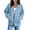 Sky Blue, variant on Women's Casual Zip Up Hoodie Jacket, Soft Long Sleeve Hooded Sweatshirt with Pockets, Lightweight Comfortable Outerwear for Everyday Wear