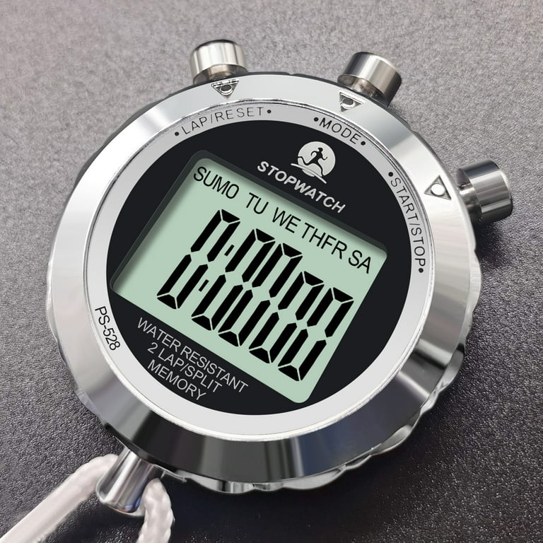 Rolilink Stopwatch,Metal Stop Watch for Sports Waterproof