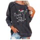 thumbnail image 1 of Camisas Navideñas Para Mujer, Camisetas de Manga Larga, Sudadera Estampada, Suéter, Camiseta Informal, Blusa Odeerbi  ODB206662, 1 of 5