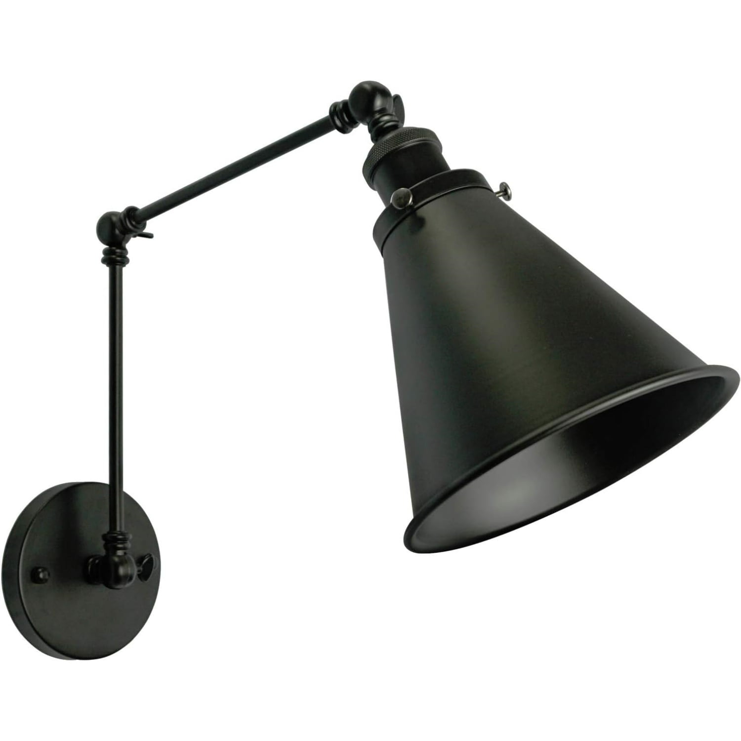 Black Wall Sconce,Angle Adjustable Decorative Wall Mount Light for Living Room Wall Lamp Set of 2
