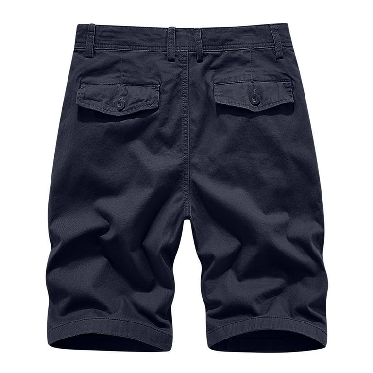 Homadles Men's Stretch Cargo Shorts- Loose Shorts Dark Blue Homadles Men's Stretch Cargo Shorts- Loose Shorts Dark Blue