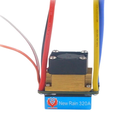 Waterpro Brushed ESC 320A 3S Fan 5V 3A BEC T-Plug For 1/10 RC Car main image 0