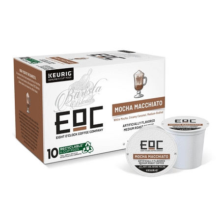 Eight O'Clock Barista Blends Mocha Macchiato Medium Roast K-Cup Coffee Pods, 10 Ct.