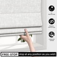 thumbnail image 3 of LazBlinds Cordless Roman Shades for Windows, Blackout Room Darkening Thermal Insulated Window Blinds, Lightweight Fabric Blinds for Indoor Windows, 42" W x 60" H, Off White, 3 of 6