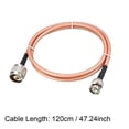 thumbnail image 4 of Conexión de cable coaxial RF de baja pérdida RG-142 N macho a BNC macho 120cm 1pcs, 4 of 4