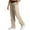 C144/Khaki, variant on Mens Casual Pants Comfortable Stretch Knit Pants With Elastic Waistband For Home Outdoor Walking Straight Leg Design Trousers Loose Fit