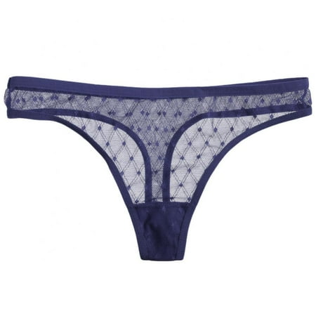 

Women Sexy See Through G-String Lace Mesh T-Back Panties Low Rise Lingerie