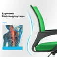 thumbnail image 4 of BestOffice Office Chair Ergonomic Mesh Lumbar Support Modern Executive Adjustable Stool Rolling for Back Pain, Green, 4 of 7