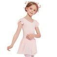 thumbnail image 4 of EnJoCho Children's Dance Dress Short Sleeved Summer Girls' Ballet Dress Dance Dress Children's Training Dress Fashion Soft Dress Little & Big Children Girl Clothes, 4 of 5