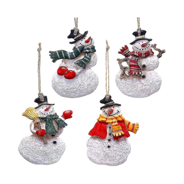4 Pieces Christmas Resin Ornaments Angel Decorations Angel Ornaments For Christmas Favors