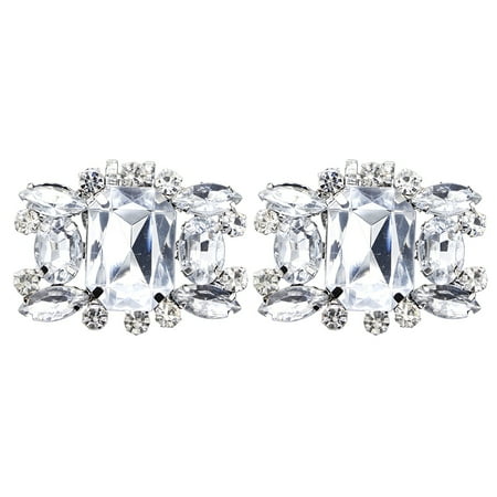 

NUOLUX Shoe Crystal Clip Rhinestone Decoration Crystals Flower Brooch Flower Bridal Buckle Buckles Women Clips Clutch Clips