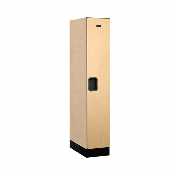 SalsburyIndustries Single Tier 1 Wide 5 ft. X 21 in. Designer Wood Locker - Maple