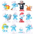 thumbnail image 1 of 12pcs Smurf Doll Anime Doll Toy, 1 of 5