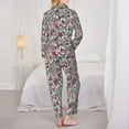 thumbnail image 6 of Wukai Daisies Flowers Print Women's Pajama Set - Soft Long Sleeve Sleepwear for Comfort and Style-XX-Large, 6 of 9