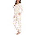 thumbnail image 2 of FOR U DESIGNS Pink Elephant Pajama Sets for Women 2 Piece Long Sleeve Tops Size XS Sleepwear Long Pants with Pockets for Women Nightwear Comfortable Jogger Winter, 2 of 6