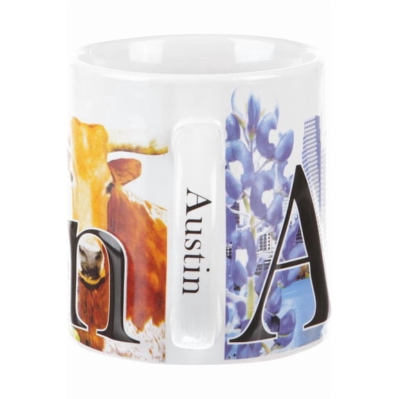 Austin Skyline and Icons 18oz Ceramic Coffee Mug