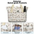 thumbnail image 2 of Tote Bag for Women - Shih Tzu Dog Shoulder Bag - Large Utility Work Duffle Bag with Zipper Handbag for Travel, Work, Sprots, 2 of 5