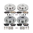 thumbnail image 3 of Power Stop Front and Rear Stock Replacement Brake Pad and Rotor Kit KOE1240, 3 of 8
