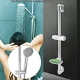 thumbnail image 1 of Soporte de Cabezal de Ducha de Acero Inoxidable Para Cabezales de Ducha de Mano, 1 * Barra deslizante de Ducha + 1 * Jabonera + 1 * Soporte Tipo Prensa + 2 * Tornillo + 4 * Tapón de Rosca Amonsee No, 1 of 5