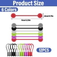 thumbnail image 2 of Agrupar y organizar cables es más fácil con soluciones de sujeción magnéticas de amplia aplicación, bridas reutilizables en colores surtidos (paquete de 12), 2 of 7