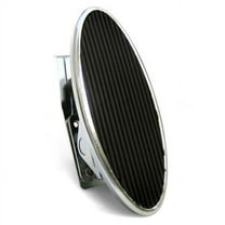 American Shifter Company ASCPEDBB002 Oval Billet Floor Mount Gas Pedal with Rubber Insert