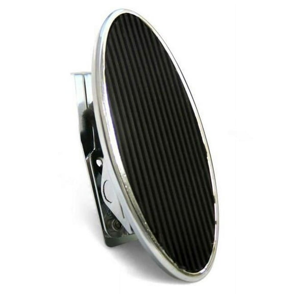 American Shifter Company ASCPEDBB002 Oval Billet Floor Mount Gas Pedal with Rubber Insert