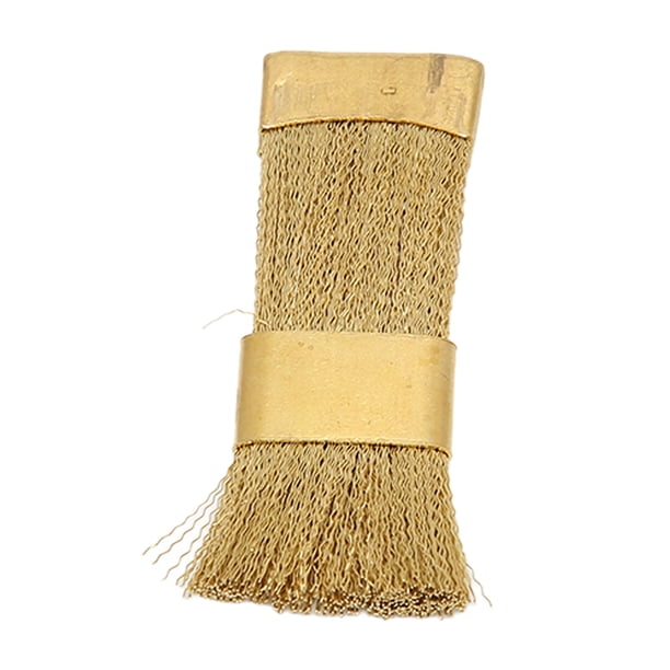 Cepillo de limpieza para taladro de uñas cepillo limpiador de brocas de alambre de cobre Cepillo plano de pulido portátil respetuoso con el medio ambiente para desbarbar para LHCER Otros