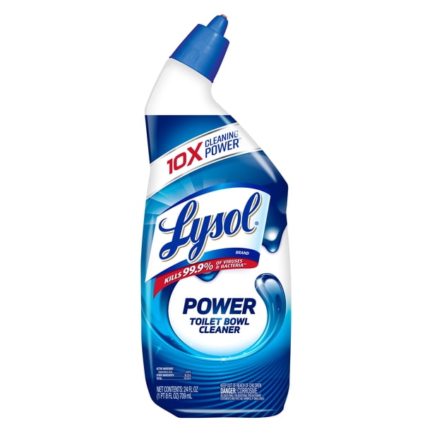 Lysol Power Toilet Bowl Cleaner Gel, For Cleaning and Disinfecting