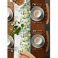 thumbnail image 5 of Hokiten Table Runners 72 Inches Long Dress Scarves, Lemon Leaves Farmhouse Kitchen/Dining Table Runner, Coffee Tablerunners, Summer Botanical Eucalyptus Branches 13x72 Inch, 5 of 7