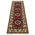 thumbnail image 6 of 2.9x8 Hand Knotted Antique Kazak Runner Blue and Rust Traditional Tribal Armenian Rug | KZA6, 6 of 7