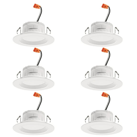 Juno Lighting RB4 SWW5 CP6 MW M2 Retrobasics 4" Integrated Led Switchable Cct Baffle
