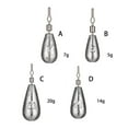 thumbnail image 4 of serony 50 Pieces Lead Sinker Drop Shot Compact Size Space Saving Functional Fishing Supplies Multipurpose Sweet Gift Weight Sinkers 20g, 4 of 6